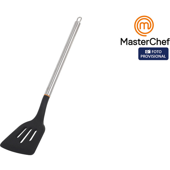 ESPATULA RANURADA 34CM INOX&SILICONA MASTERCHEF image 0