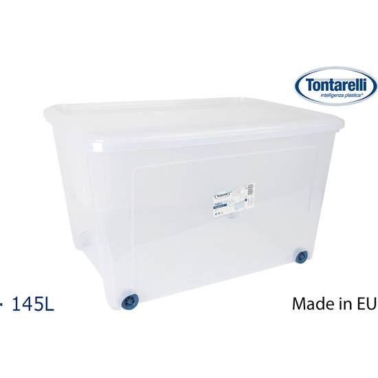 CAJA ALMACENAJE 145 L C/TAPA Y RUEDAS C image 0