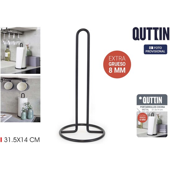 PORTARROLLOS COCINA METAL 31.5X14CM QUTTIN image 1