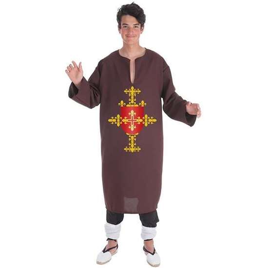 DISFRAZ ADULTO TÚNICA MARRÓN TALLA ÚNICA (L-XL) image 0