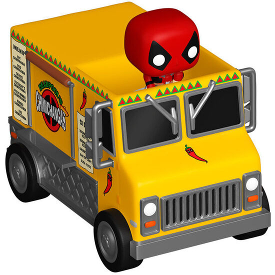 FIGURA BITTY POP RIDE MARVEL DEADPOOL - DEADPOOLS CHIMICHANGA TRUCK image 1