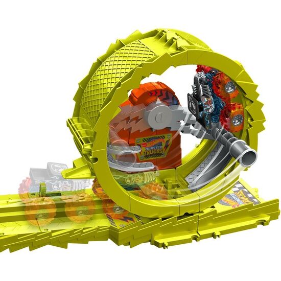 PISTA RACE & CHASE CHALLENGE MONSTER TRUCKS HOT WHEELS image 2
