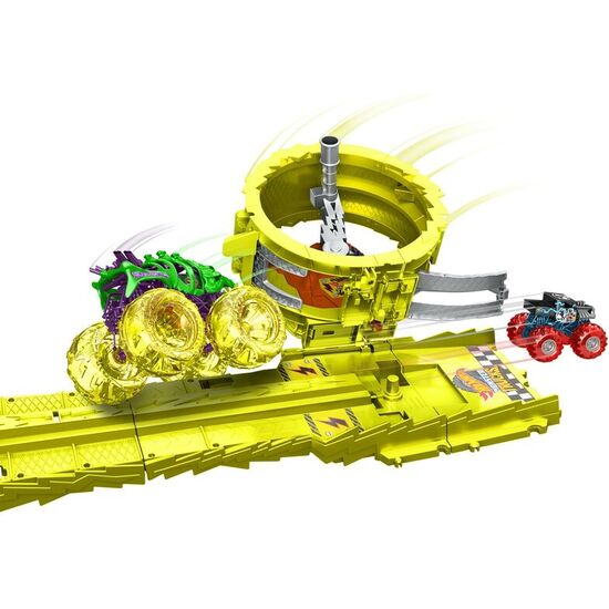PISTA RACE & CHASE CHALLENGE MONSTER TRUCKS HOT WHEELS image 3