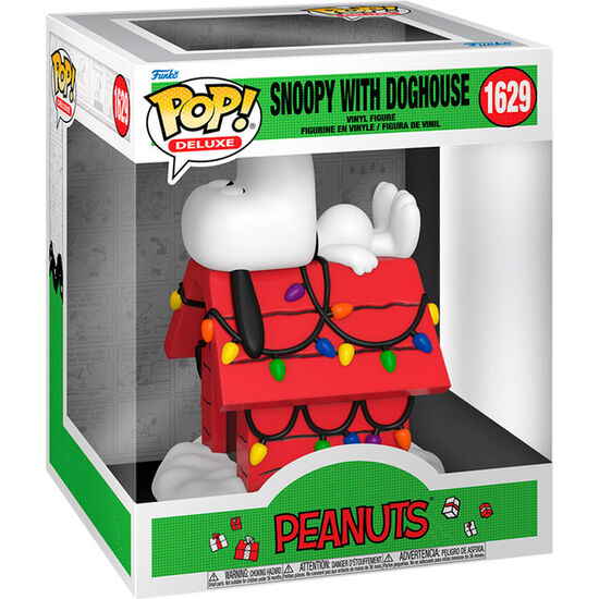 FIGURA POP DELUXE PEANUTS SNOOPY WITH DOGHOUSE image 1