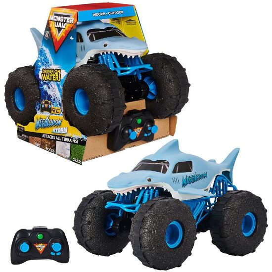COCHE RADIO CONTROL MEGALODON STORM MONSTER JAM image 1