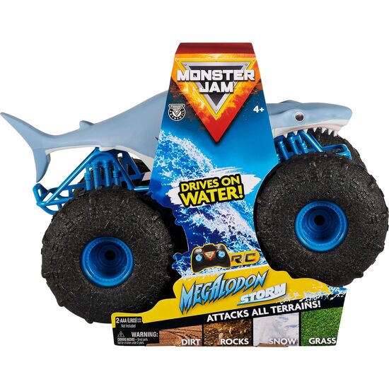 COCHE RADIO CONTROL MEGALODON STORM MONSTER JAM image 3