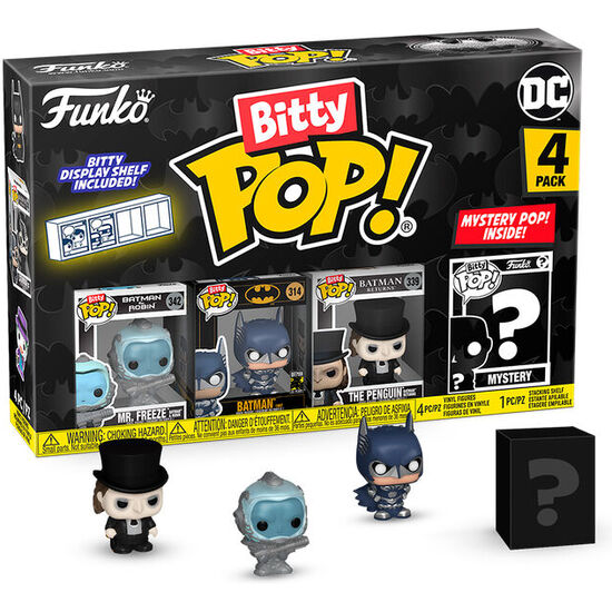 BLISTER 4 FIGURAS BITTY POP DC COMICS BATMAN 85TH ANNIVERSARY MR. FREEZE image 0