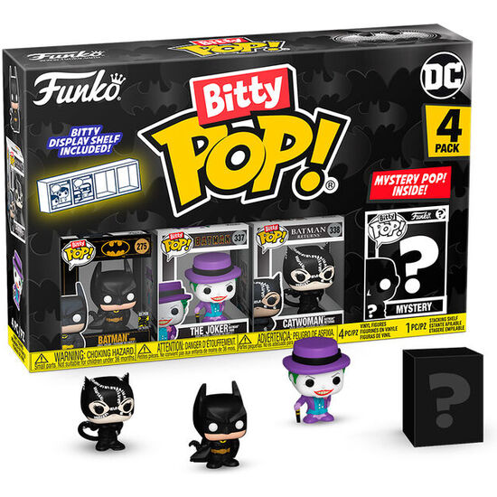 BLISTER 4 FIGURAS BITTY POP DC COMICS BATMAN 85TH ANNIVERSARY BATMAN image 0