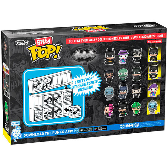 BLISTER 4 FIGURAS BITTY POP DC COMICS BATMAN 85TH ANNIVERSARY BATMAN image 1