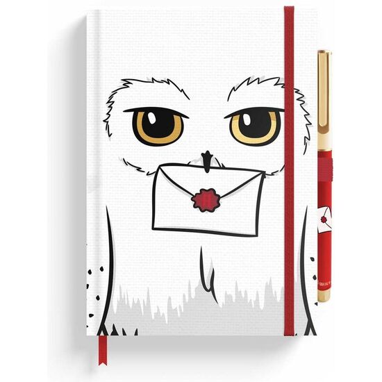 CUADERNO A5 PREMIUM + BOLIGRAFO HEDWIG HARRY POTTER image 0