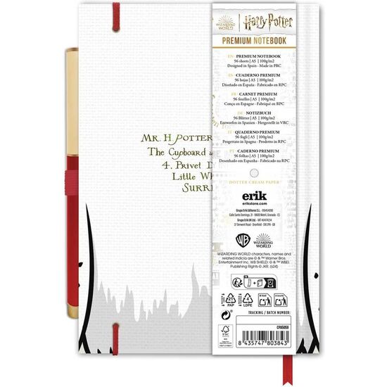 CUADERNO A5 PREMIUM + BOLIGRAFO HEDWIG HARRY POTTER image 1
