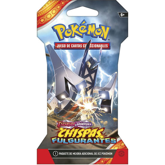 SOBRE JUEGO CARTAS COLECCIONABLES CHISPAS FULGURANTES ESCARLATA Y PURPURA POKEMON ESPAÃ±OL SURTIDO image 3