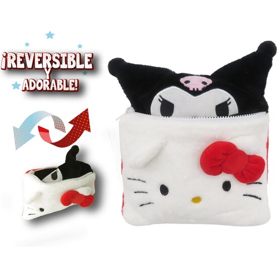 NECESER PELUCHE REVERSIBLE KUROMI HELLO KITTY image 3