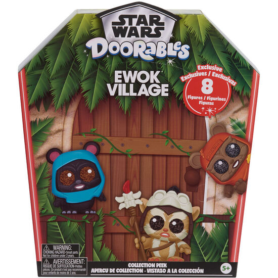 SET 8 FIGURAS EWOK COLLECTION PEEK STAR WARS DOORABLES SURTIDO image 0