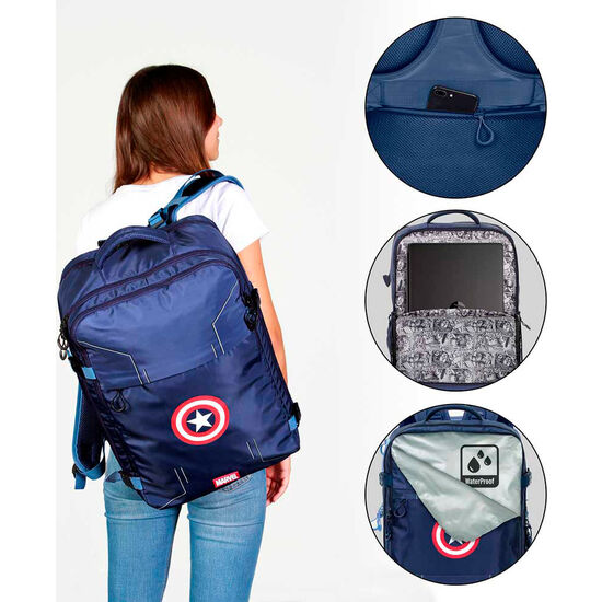 MOCHILA CAPITAN AMERICA MARVEL 49CM image 3