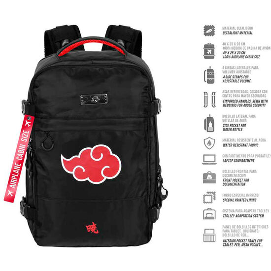 MOCHILA CLOUDS NARUTO SHIPPUDEN 40CM image 2
