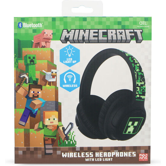 AURICULARES INALAMBRICOS LED MINECRAFT image 1