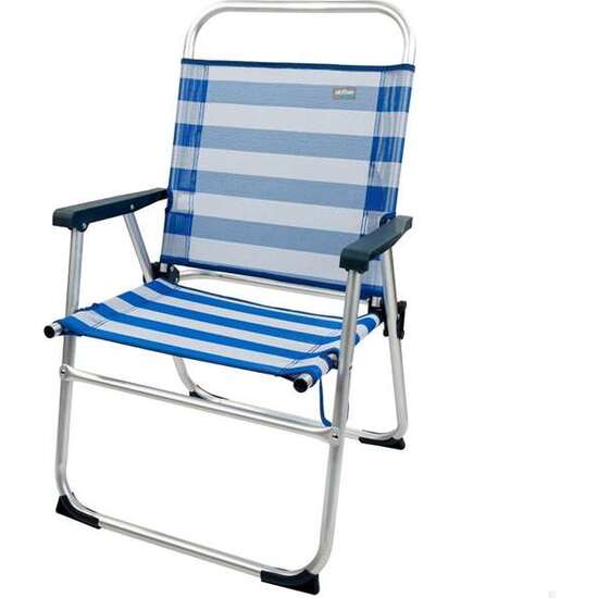 SILLA PLAYA PLEGABLE ALUMINIO FIJA MARINERA 48X50X88 CM image 1