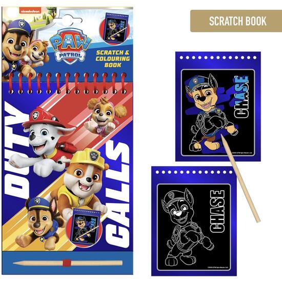 SET DE PAPELERÍA SCRATCH BOOK PAW PATROL image 0