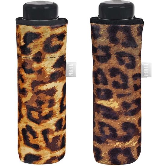 PARAGUAS PLEGABLE MANUAL ESTAMPADO LEOPARDO 51CM SURTIDO image 0