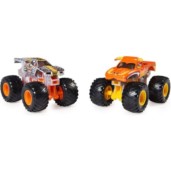 BLISTER 2 COCHES MAX D EL TORO LOCO MONSTER JAM image 1