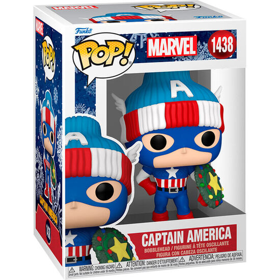 FIGURA POP MARVEL CAPITAN AMERICA HOLIDAY image 0