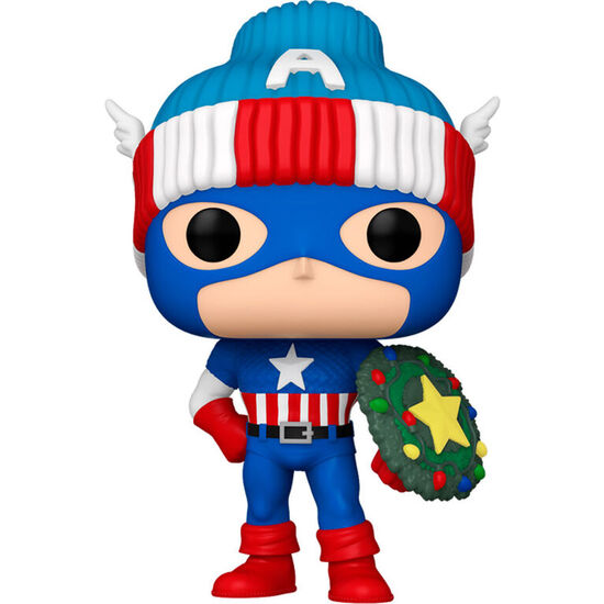FIGURA POP MARVEL CAPITAN AMERICA HOLIDAY image 1