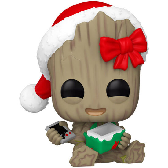 FIGURA POP MARVEL GROOT WITH PRESENT image 1