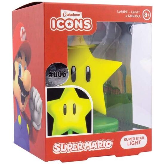 LAMPARA ICONS ESTRELLA SUPER MARIO BROS 12CM image 2