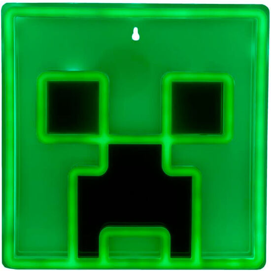 LAMPARA PARED LED CREEPER MINECRAFT 25CM image 0