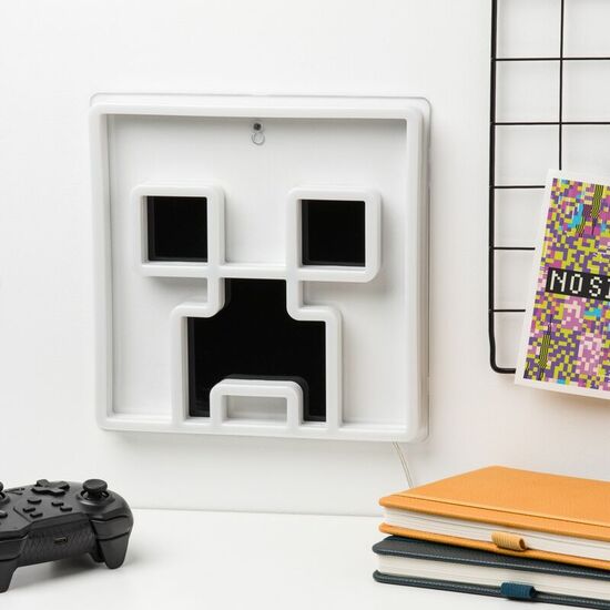 LAMPARA PARED LED CREEPER MINECRAFT 25CM image 3