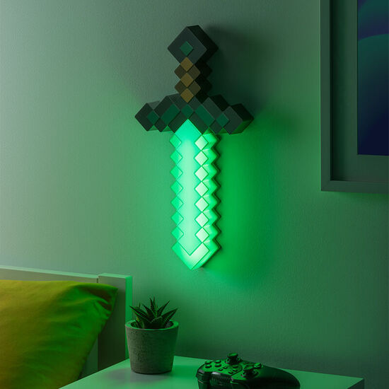 LAMPARA ESPADA DE DIAMANTE MINECRAFT 40CM image 1