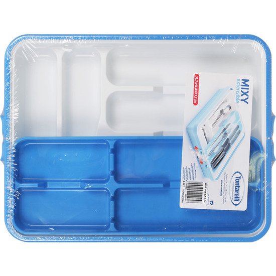 TRIPLE CUTLERY TRAY 31.7X41.8 MIXY BLUE/WHITE image 3