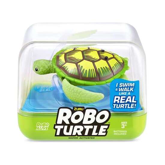 FIGURA TORTUGA ROBOTURTLE, NADA Y CAMINA 7X9X9CM - MODELOS SURTIDOS image 0