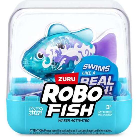 FIGURA PEZ ROBOFISH, NADA EN DIFERENTES DIRECCIONES Y CAMBIA DE COLOR 7X7X7CM - MODELOS SURTIDOS image 1