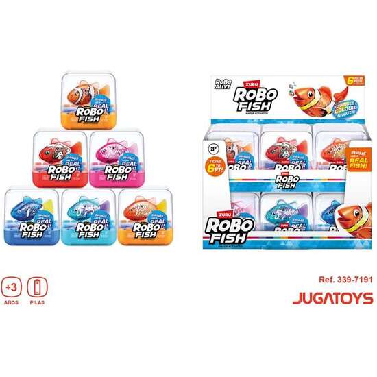 FIGURA PEZ ROBOFISH, NADA EN DIFERENTES DIRECCIONES Y CAMBIA DE COLOR 7X7X7CM - MODELOS SURTIDOS image 3
