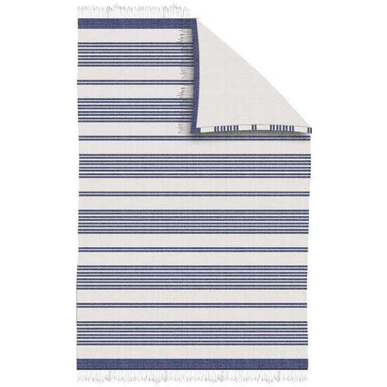 PAREO-TOALLA 100X150 RAYAS FLECOS NAMPUR MARINO image 0