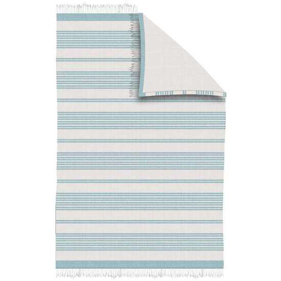 PAREO-TOALLA 100X150 RAYAS FLECOS NAMPUR AGUA image 0