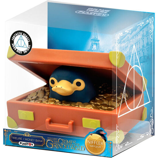 FIGURA HUCHA CHIBI NIFFLER ANIMALES FANTASTICOS 16CM image 0