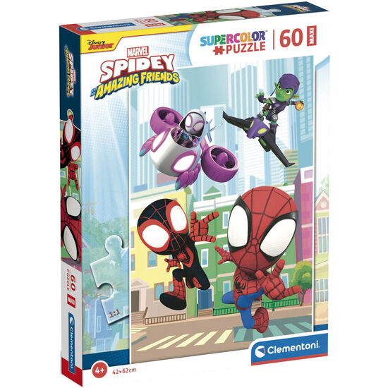 PUZZLE MAXI SPIDEY AND HIS AMAZING FRIENDS MARVEL 60PZS image 0