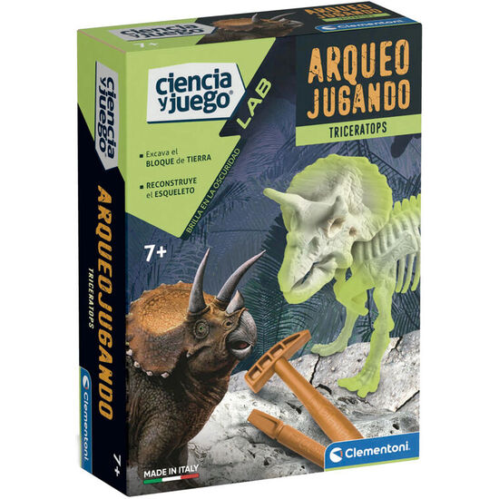 JUEGO ARQUEOJUGANDO TRICERATOPS FOSFORESCENTE image 0