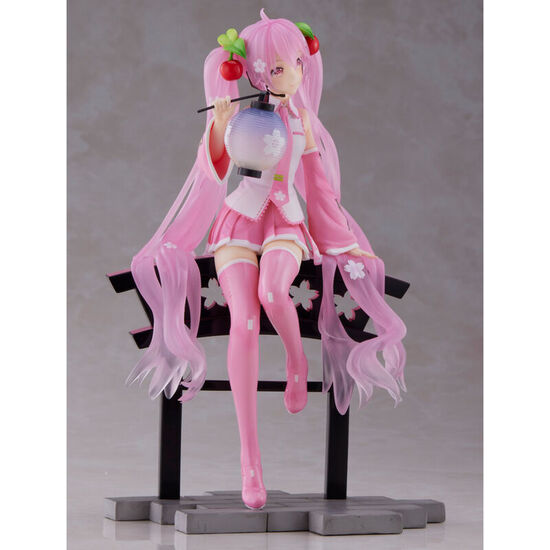 FIGURA SAKURA MIKU AMP+ PRIZE SAKURA LANTERN VER. HATSUNE MIKU 18CM image 3