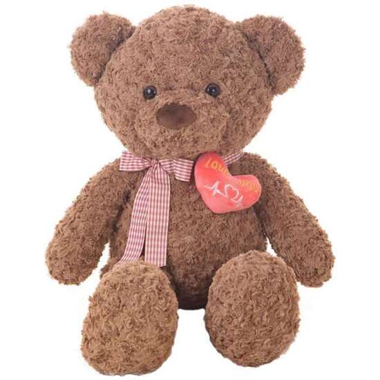 OSO OLD CORAZÓN 135 CM 2 COL.- MARRÓN, BEIG image 2