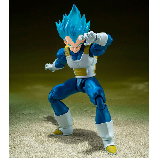 FIGURA S.H. FIGUARTS SUPER SAIYAN GOD SUPER SAIYAN VEGETA UNWAVERING SAIYAN PRIDE DRAGON BALL SUPER 14CM image 0