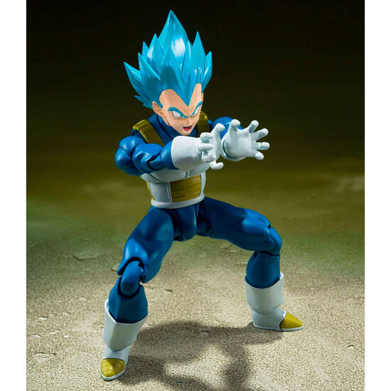 FIGURA S.H. FIGUARTS SUPER SAIYAN GOD SUPER SAIYAN VEGETA UNWAVERING SAIYAN PRIDE DRAGON BALL SUPER 14CM image 1