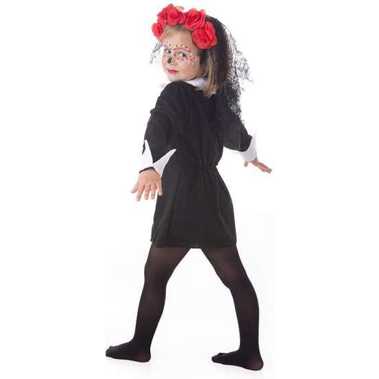 DISFRAZ INFANTIL CATRINA T-5 (VESTIDO, LAZO Y CORONA (SURTIDAS)) image 0