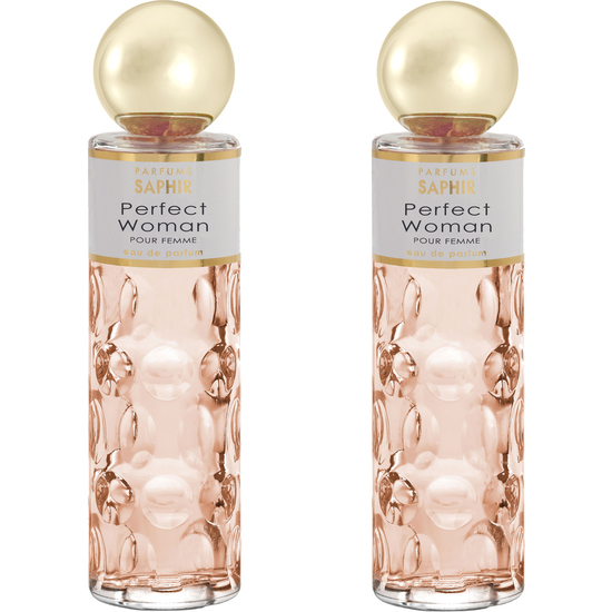 SET DE 2 SAPHIR PARFUMS - PERFECT WOMAN - EAU DE PARFUM - MUJER - 200ML image 0