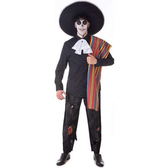 DISFRAZ ADULTO MARIACHI T-L (SOMBRERO, PONCHO Y LAZO CUELLO) image 2