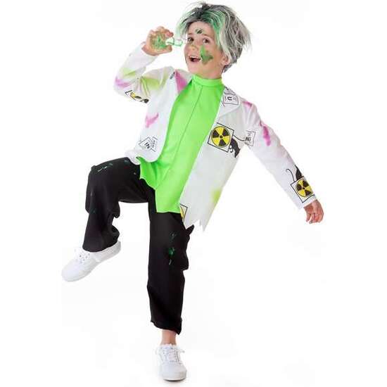 DISFRAZ INFANTIL CIENTÍFICO LOCO T-3 (PANTALÓN, CHAQUETA Y CHALECO) image 3