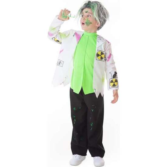 DISFRAZ INFANTIL CIENTÍFICO LOCO T-1 (PANTALÓN, CHAQUETA Y CHALECO) image 1